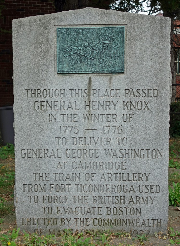 Henry Knox Trail Marker in Waltham